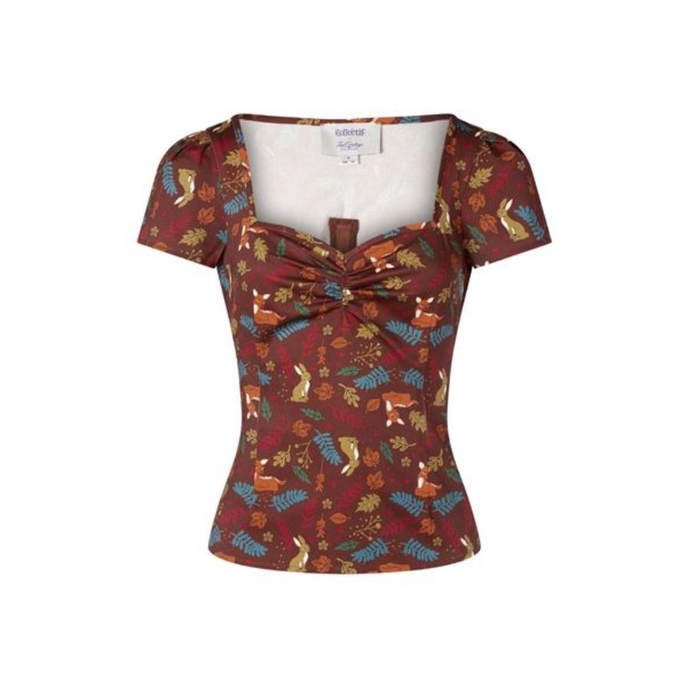 Collectif Mimi Forest Fantasy Top -- EUC, UK10/Small